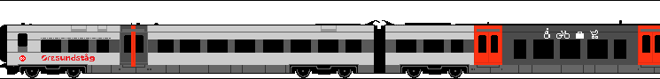 DSB ET rød/sort