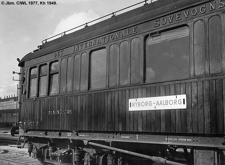 CIWL - Compagnie Internationale des Wagons-Lits - DSB WR 1977