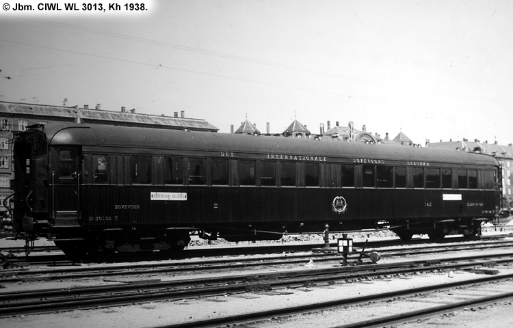 CIWL - Compagnie Internationale des Wagons-Lits - DSB WL 3013 CIWL - Compagnie Internationale des Wagons-Lits - DSB WL 3013