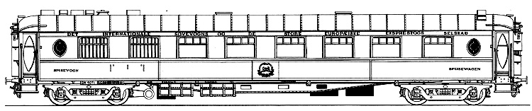 CIWL - Compagnie Internationale des Wagons-Lits - DSB WR 4043