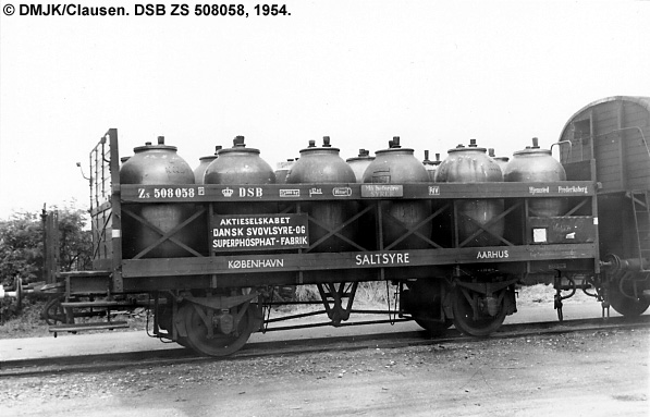 DSSF - Dansk Svovlsyre- og Superphosphatfabrik A/S - DSB ZS 508058