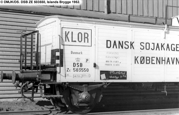 Dansk Sojakagefabrik A/S - DSB ZE 503550