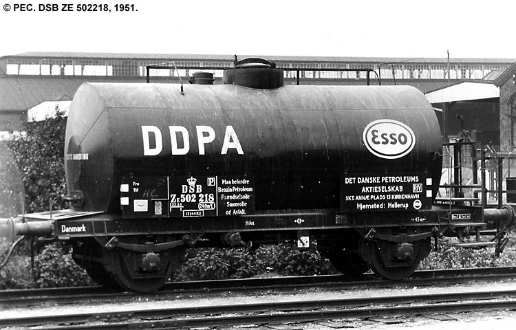 DDPA - Det Danske Petroleums-Aktieselskab - DSB ZE 502218