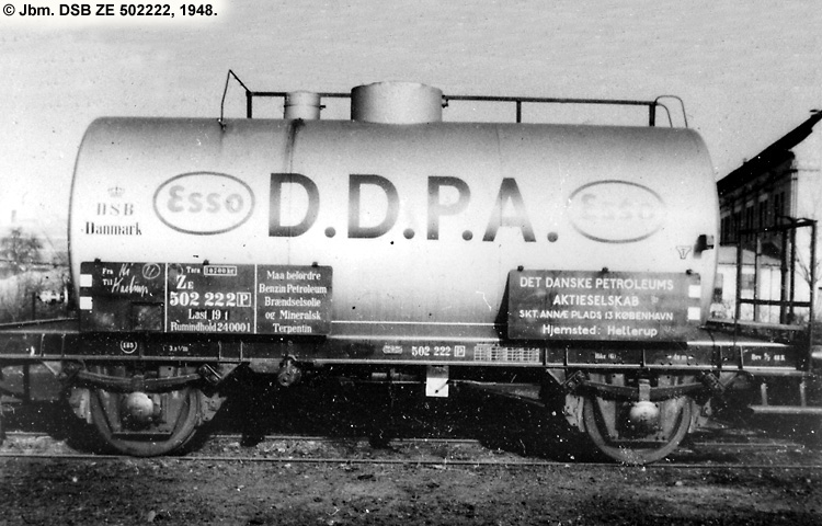 DDPA - Det Danske Petroleums-Aktieselskab - DSB ZE 502222