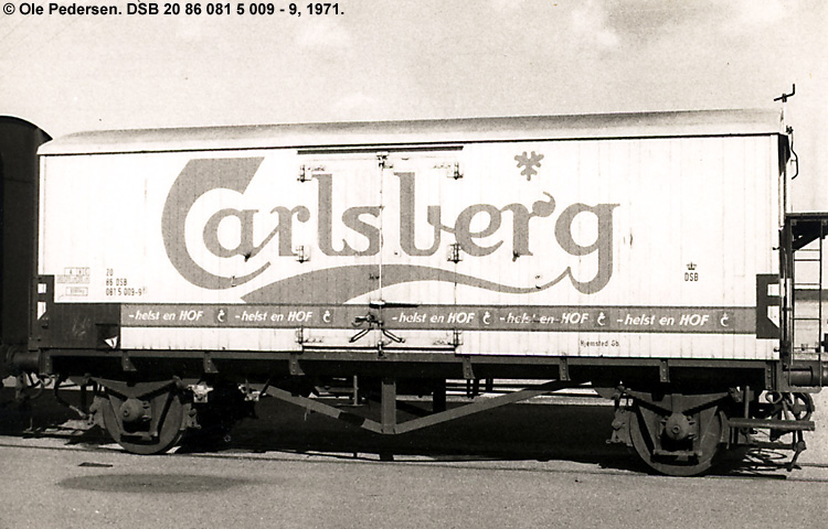 Carlsberg Bryggerierne - DSB 20 86 081 5 009-9