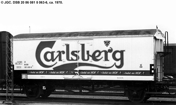 Carlsberg Bryggerierne - DSB 20 86 081 5 063-6