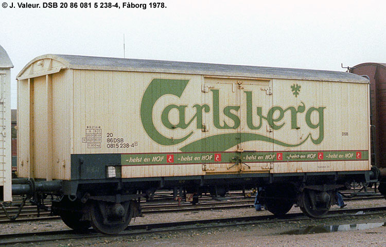 Carlsberg Bryggerierne - DSB 20 86 081 5 238-4