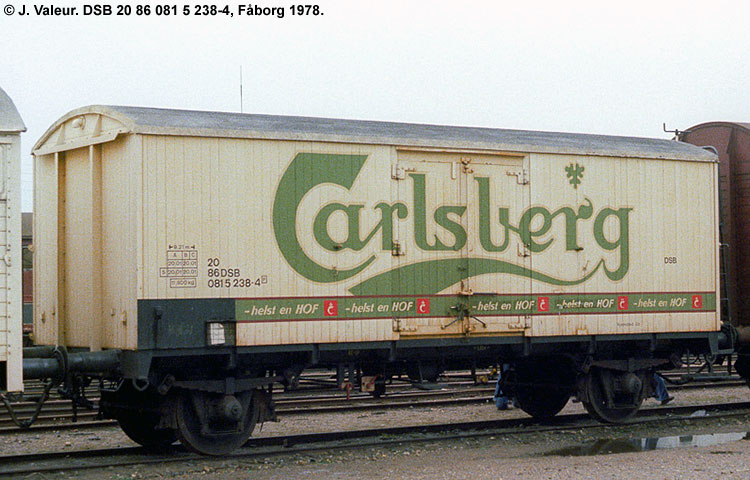 Carlsberg Bryggerierne - DSB 20 86 081 5 238-4 Carlsberg Bryggerierne - DSB 20 86 081 5 238-4