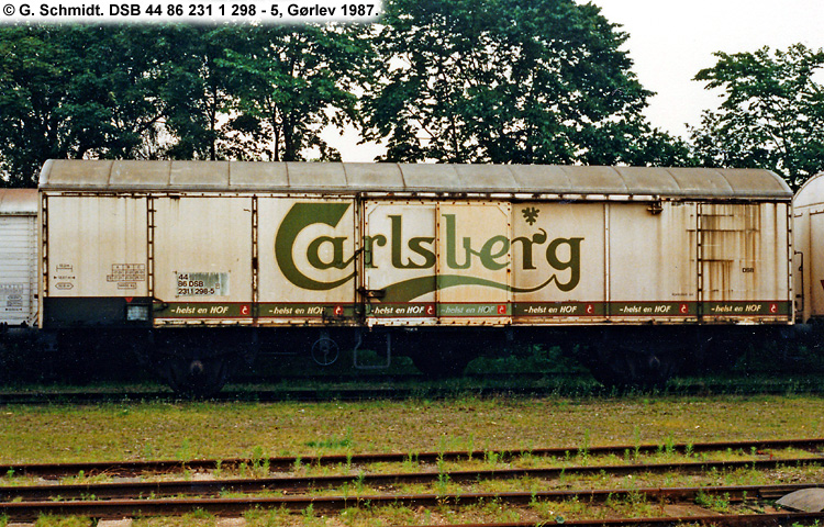 Carlsberg Bryggerierne - DSB 44 86 231 1 298-5