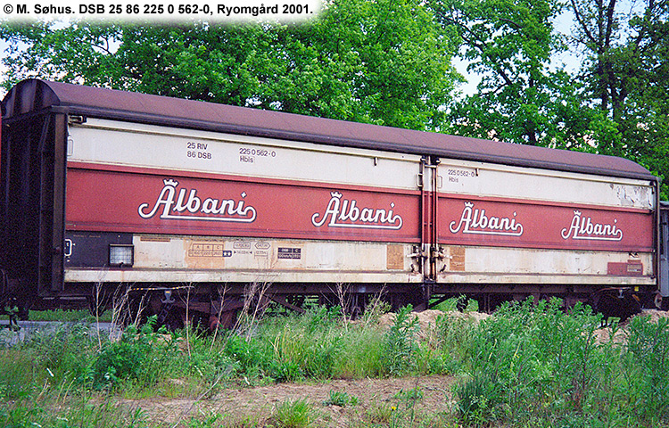 Albani Bryggerierne A/S - DSB 25 86 225 0 562-0 Albani Bryggerierne A/S - DSB 25 86 225 0 562-0