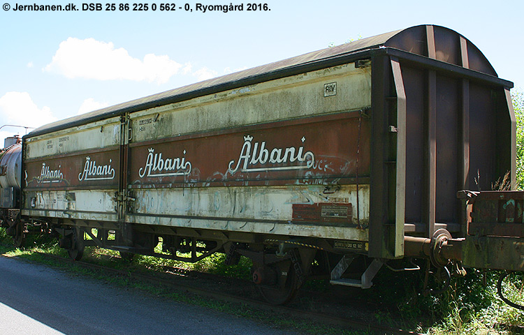 Albani Bryggerierne A/S - DSB 25 86 225 0 562-0 Albani Bryggerierne A/S - DSB 25 86 225 0 562-0