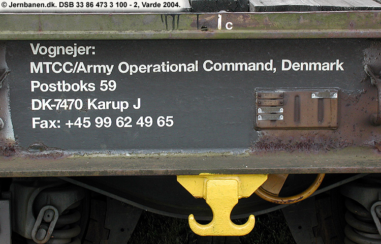 Hærens Operative Kommando - DSB 33 86 473 3 100-2