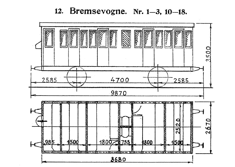 DSB Bremsevogn nr. 10
