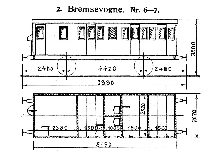 DSB Bremsevogn nr. 6