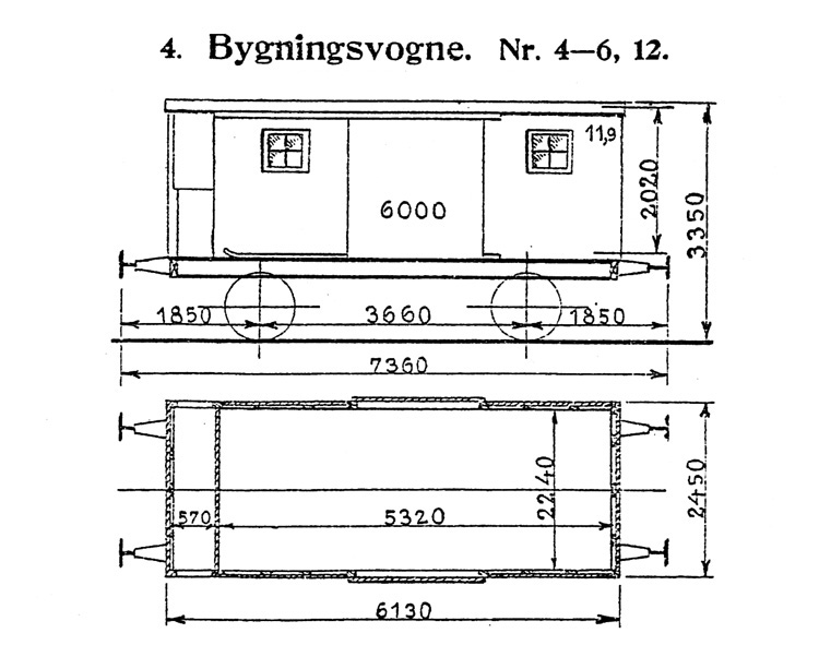 DSB Bygningsvogn nr. 12