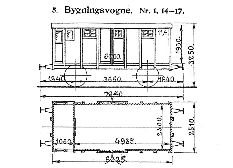 DSB Bygningsvogn nr. 14