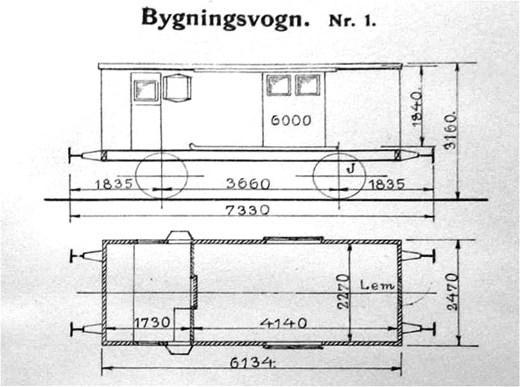 DSB Bygningsvogn nr. 1 DSB Bygningsvogn nr. 1