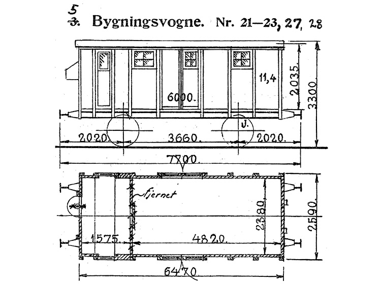 DSB Bygningsvogn nr. 23