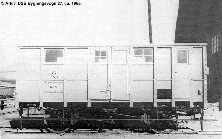 DSB Bygningsvogn nr. 27 DSB Bygningsvogn nr. 27