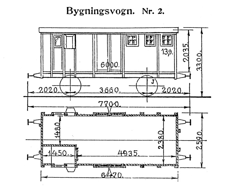 DSB Bygningsvogn nr. 2