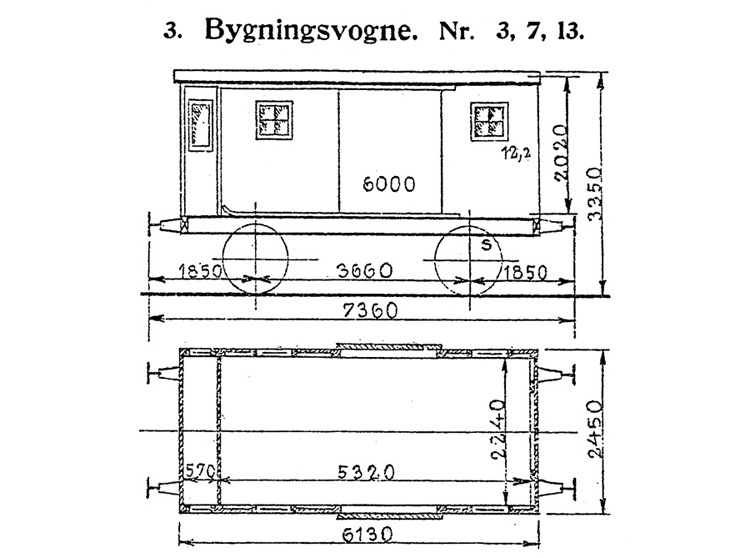 DSB Bygningsvogn nr. 3