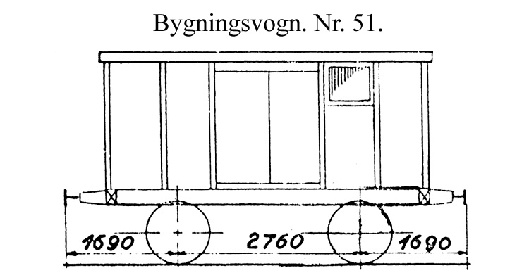 DSB Bygningsvogn nr. 51