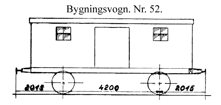 DSB Bygningsvogn nr. 52