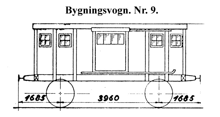DSB Bygningsvogn nr. 9 DSB Bygningsvogn nr. 9
