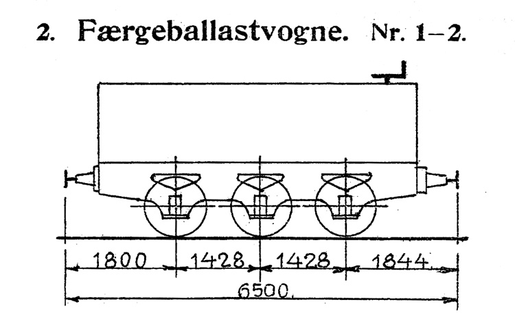 DSB Færgeballastvogn nr. 1 DSB Færgeballastvogn nr. 1