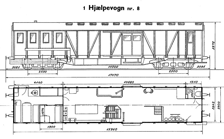 DSB Hjælpevogn nr. 8