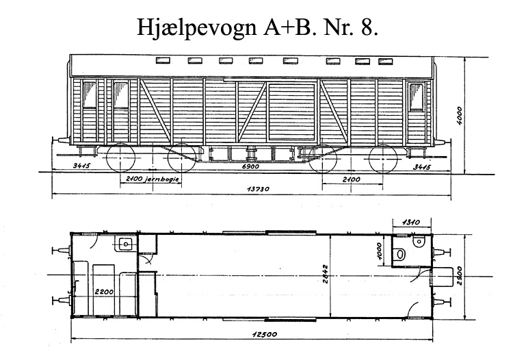 DSB Hjælpevogn A & B nr. 8