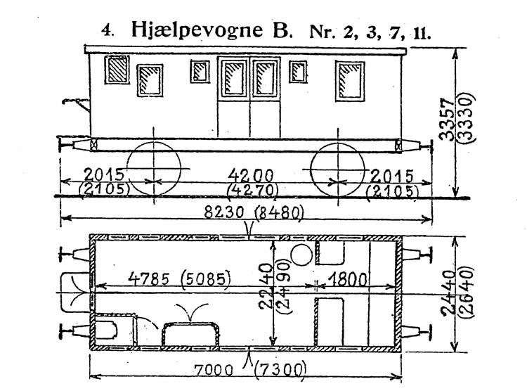 DSB Hjælpevogn B nr. 2