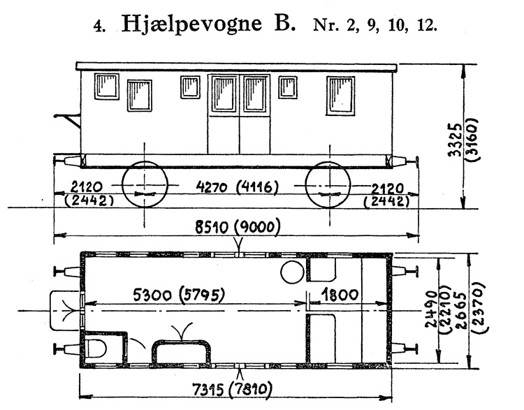 DSB Hjælpevogn B nr. 2