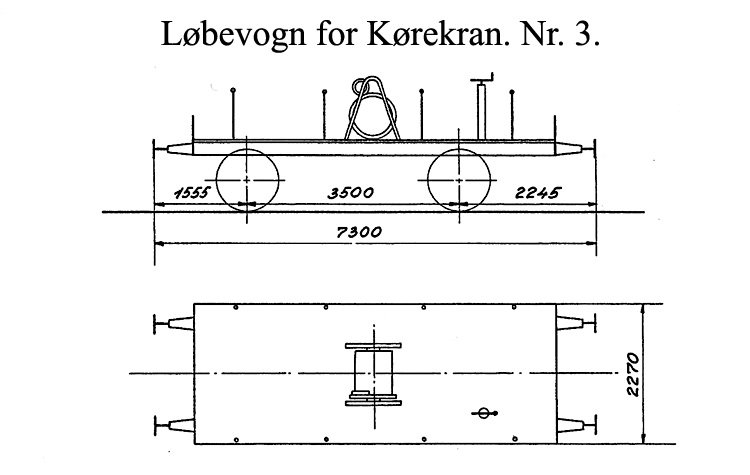DSB Løbevogn for Kørekran nr. 3 DSB Løbevogn for Kørekran nr. 3