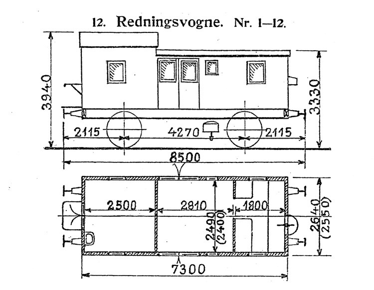 DSB Redningsvogn nr. 8