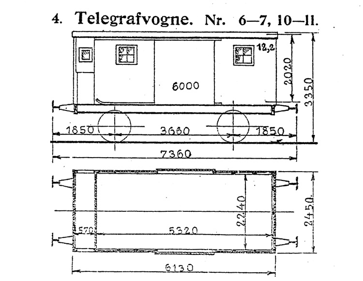 DSB Telegrafvogn nr. 10