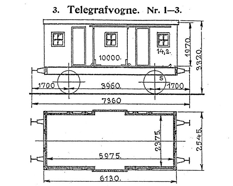 DSB Telegrafvogn nr. 1