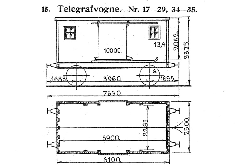 DSB Telegrafvogn nr. 34