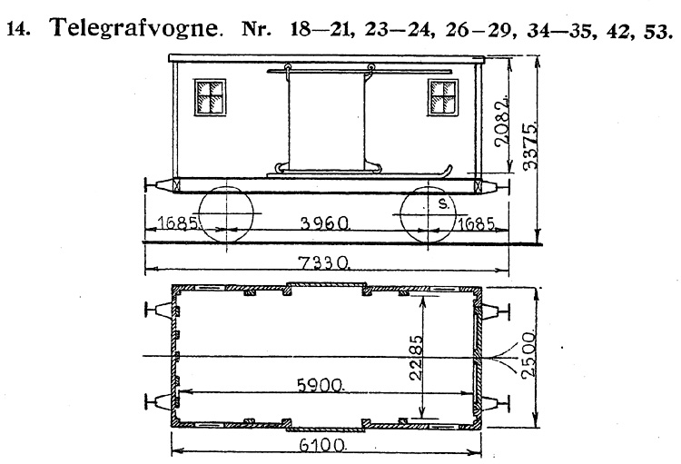 DSB Telegrafvogn nr. 34