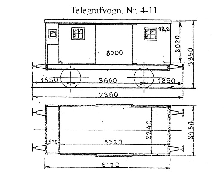 DSB Telegrafvogn nr. 6