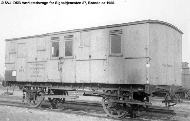 DSB Værkstedsvogn for Signaltjenesten nr. 57 DSB Værkstedsvogn for Signaltjenesten nr. 57