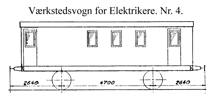DSB Værkstedsvogn for Elektrikere nr. 4