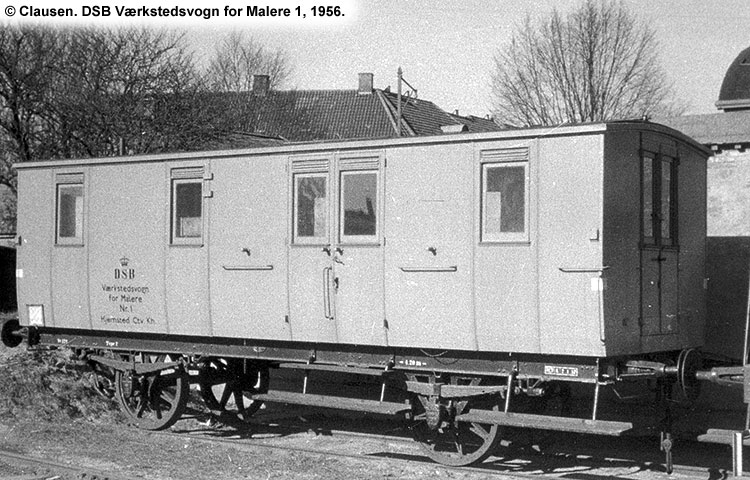 DSB Værkstedsvogn for Malere nr. 1 DSB Værkstedsvogn for Malere nr. 1