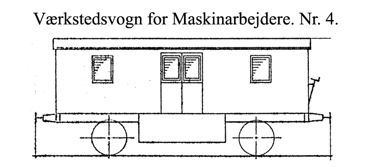DSB Værkstedsvogn for Maskinarbejdere nr. 4