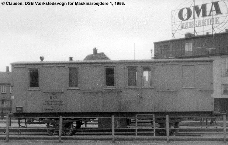 DSB Værkstedsvogn for Maskinarbejdere nr. 1