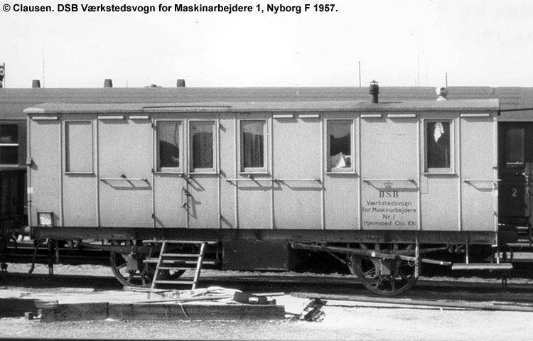 DSB Værkstedsvogn for Maskinarbejdere nr. 1 DSB Værkstedsvogn for Maskinarbejdere nr. 1