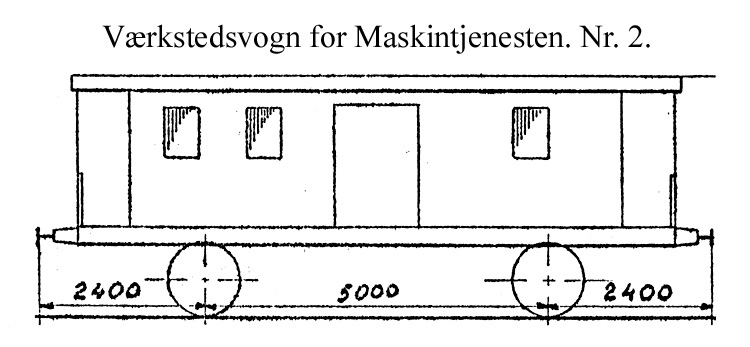 DSB Værkstedsvogn for Maskintjenesten nr. 2 DSB Værkstedsvogn for Maskintjenesten nr. 2