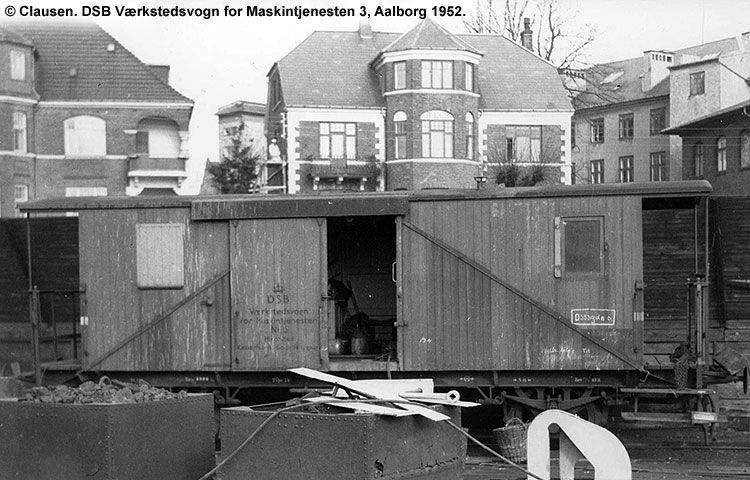 DSB Værkstedsvogn for Maskintjenesten nr. 3 DSB Værkstedsvogn for Maskintjenesten nr. 3