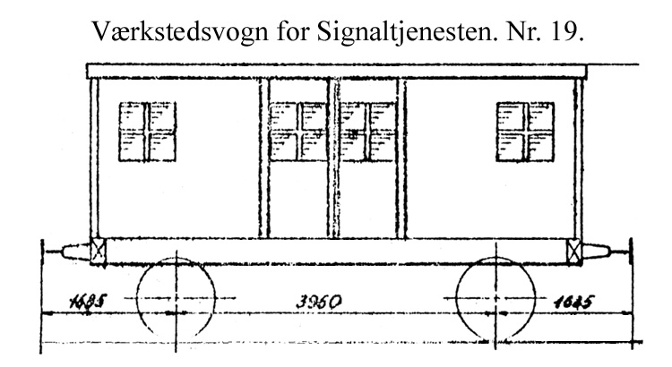 DSB Værkstedsvogn for Signaltjenesten nr. 19