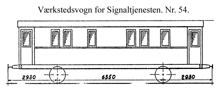 DSB Værkstedsvogn for Signaltjenesten nr. 54